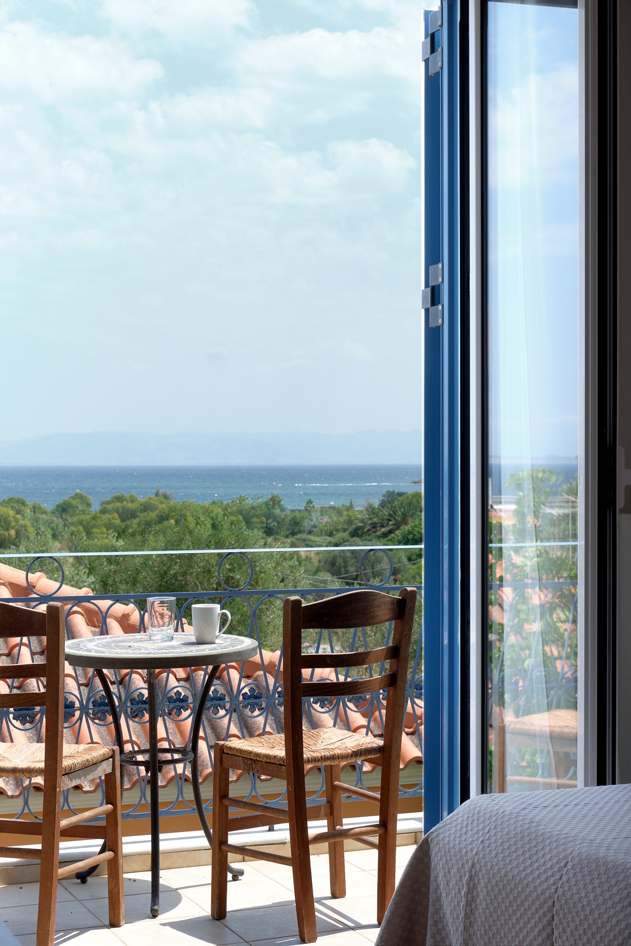 Lesvos Villas balcony view