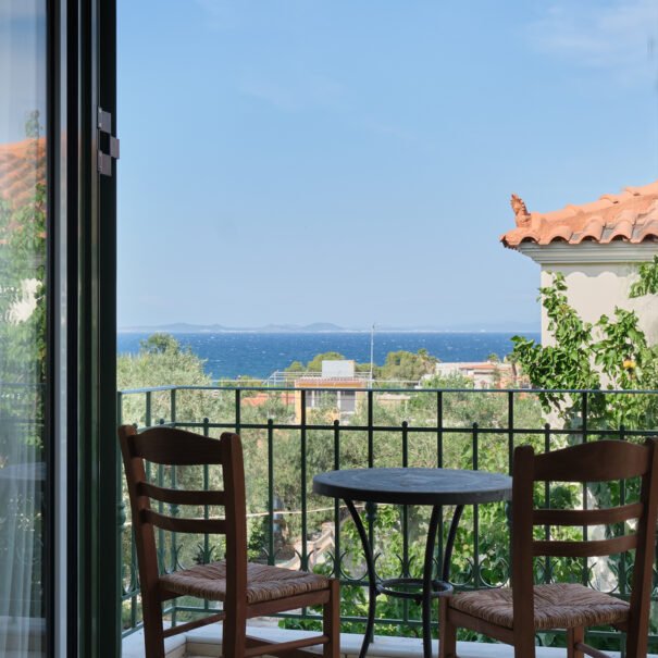 Lesvos Villas balcony view