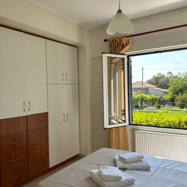 Lesvos Villas ground floor view bedroom alternate view