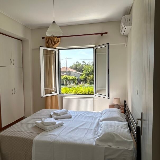 Lesvos Villas ground floor view bedroom